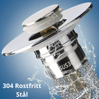 RentFlöde™ Pop-Up Avloppsstopp med Filter