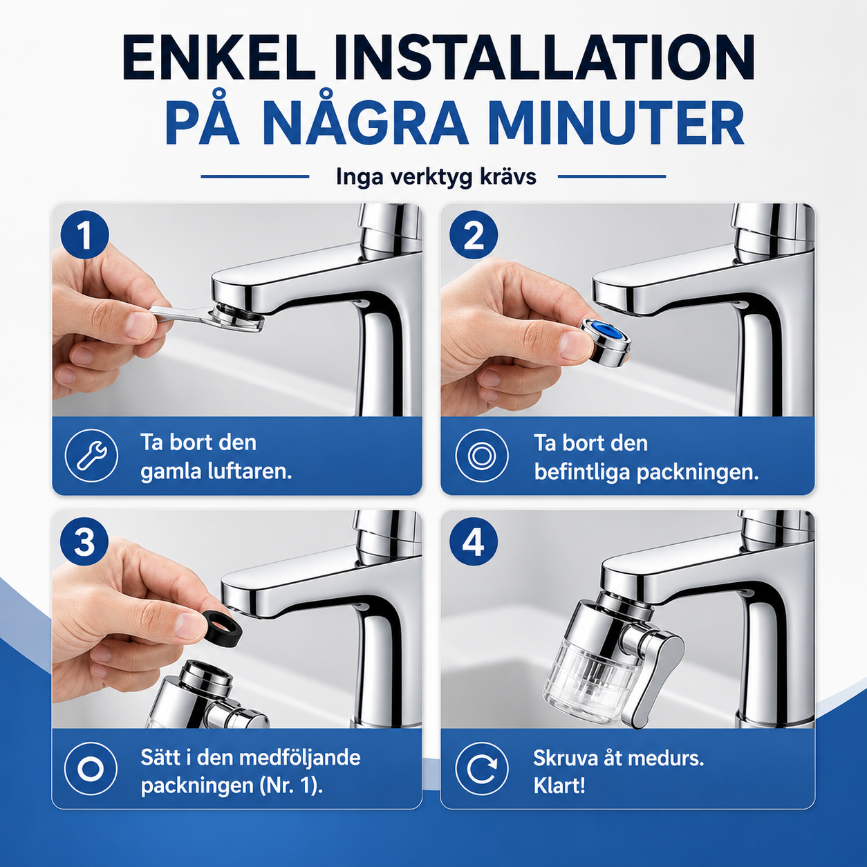 KranFlex™ Rent vatten. I varje vinkel