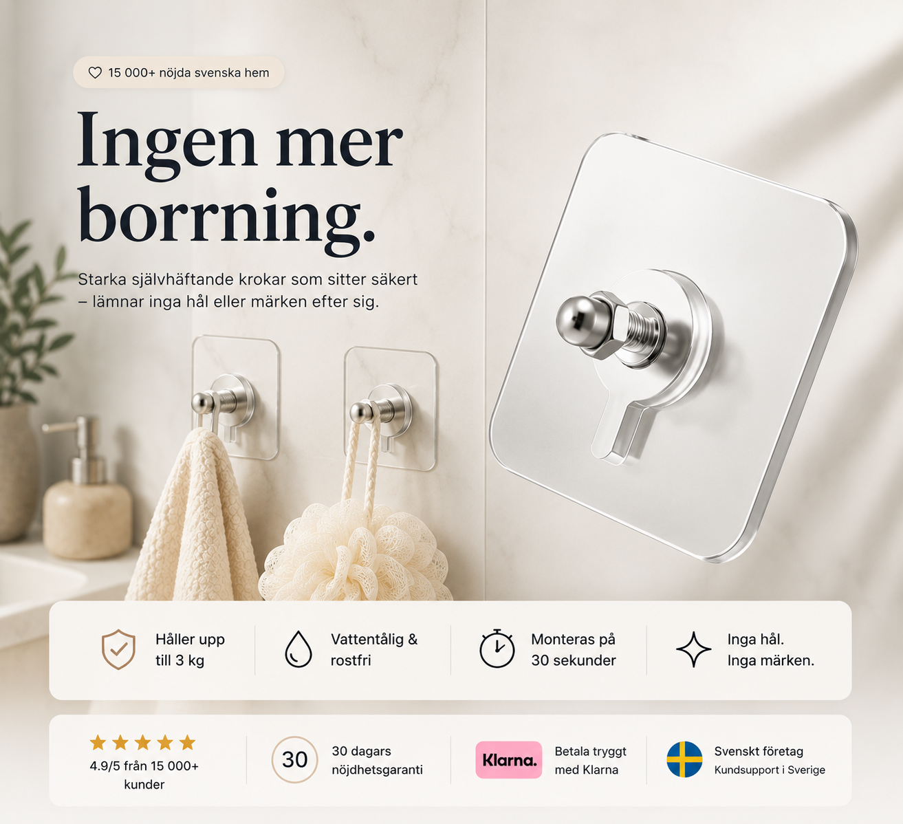 Lurixa™ Självhäftande Väggkrokar