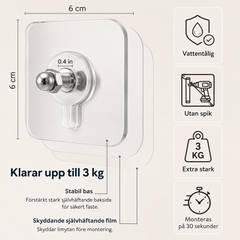 Lurixa™ Självhäftande Väggkrokar