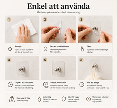 Lurixa™ Självhäftande Väggkrokar
