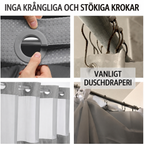 Krokfritt Duschdraperi - inga krokar, inga krångel