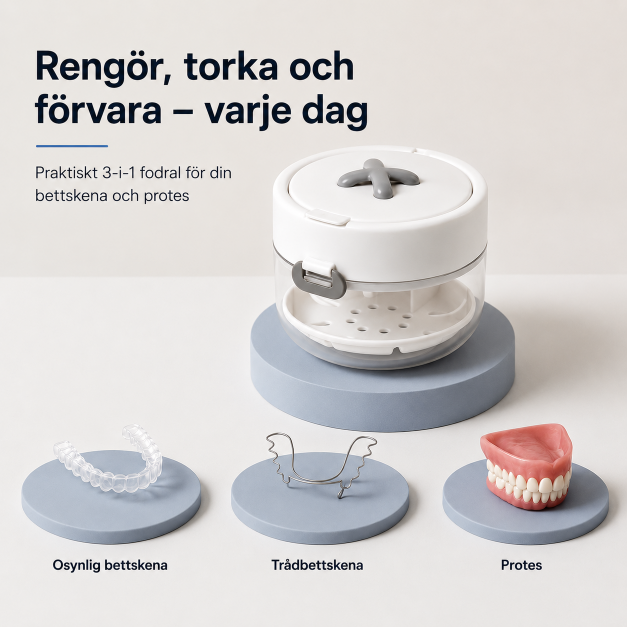 FräschSkena™ 3-i-1 Rengör. Torkar. Fräsch