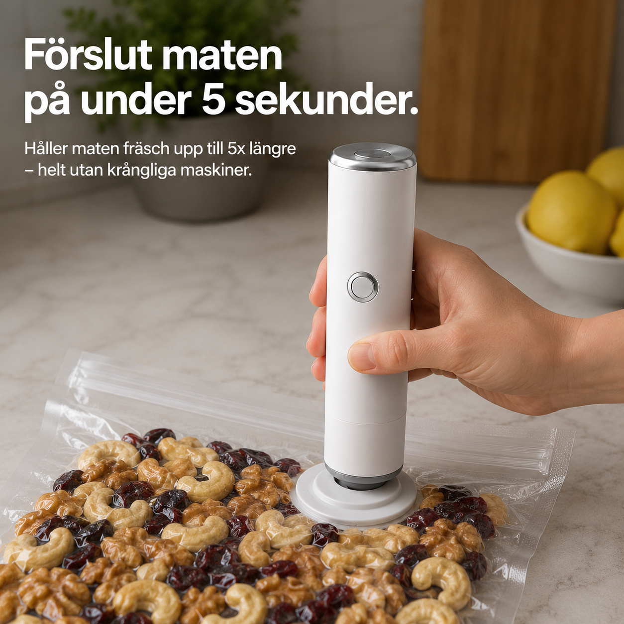 FreshSeal - Kompakta Vakuumförslutare