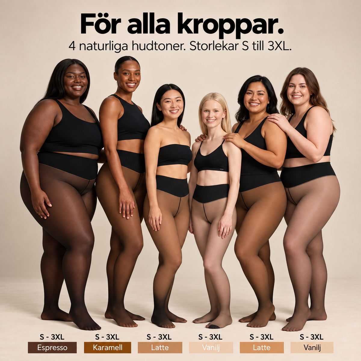 Fleecefodrade strumpbyxor – Genomskinlig look