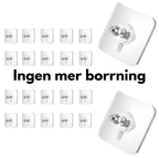 Självhäftande Väggkrokar Stark hållfasthet. Noll hål i väggen