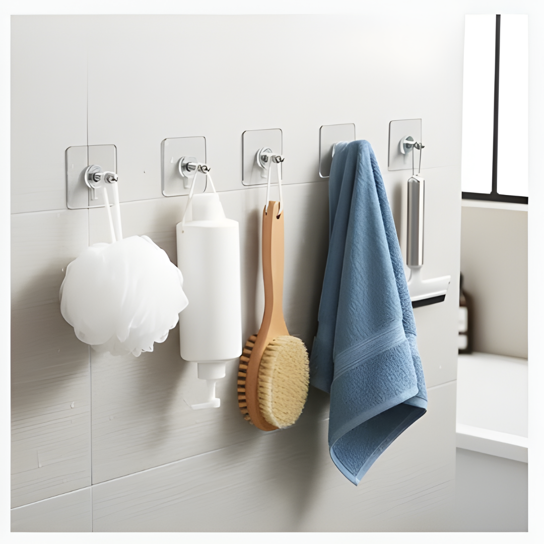 Självhäftande Väggkrokar Stark hållfasthet. Noll hål i väggen