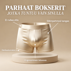 Miesten silkki – Ei hiertämistä. Ei hikeä. Puhdasta mukavuutta.