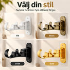 Självhäftande gardinstångshållare – ingen borrning, Noll hål i väggen