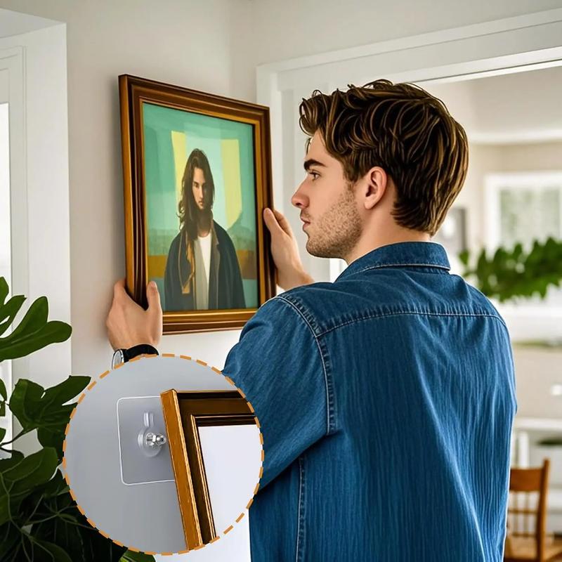 Självhäftande Väggkrokar Stark hållfasthet. Noll hål i väggen