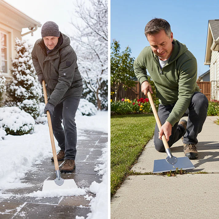 Multifunktionell trädgårdsskyffel